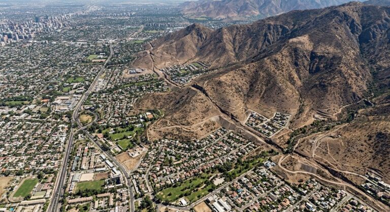 Zona falla San Ramón Santiago Andes