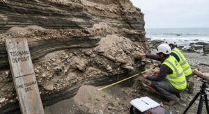 Depósitos sedimentarios tsunami costa Chile