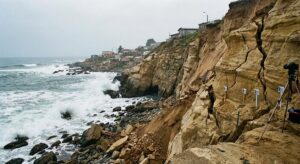Costa de Pichilemu y evidencia de falla geológica