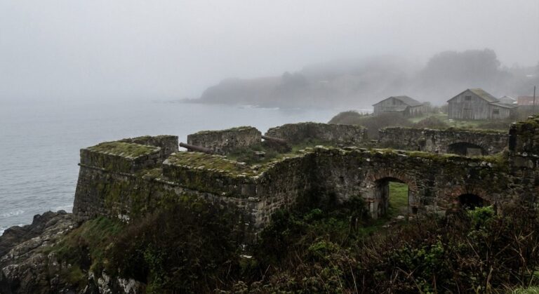 Fuerte colonial Valdivia costa chilena