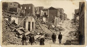 Destrucción del terremoto de 1906 en Valparaíso Chile