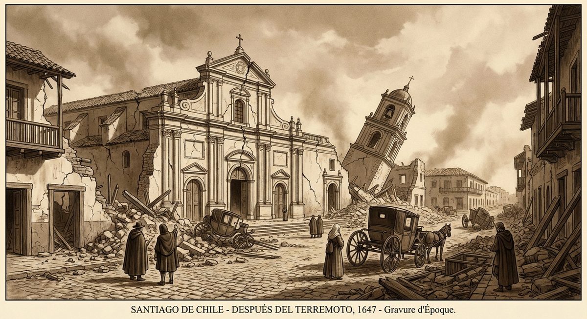Santiago colonial terremoto Cristo de Mayo